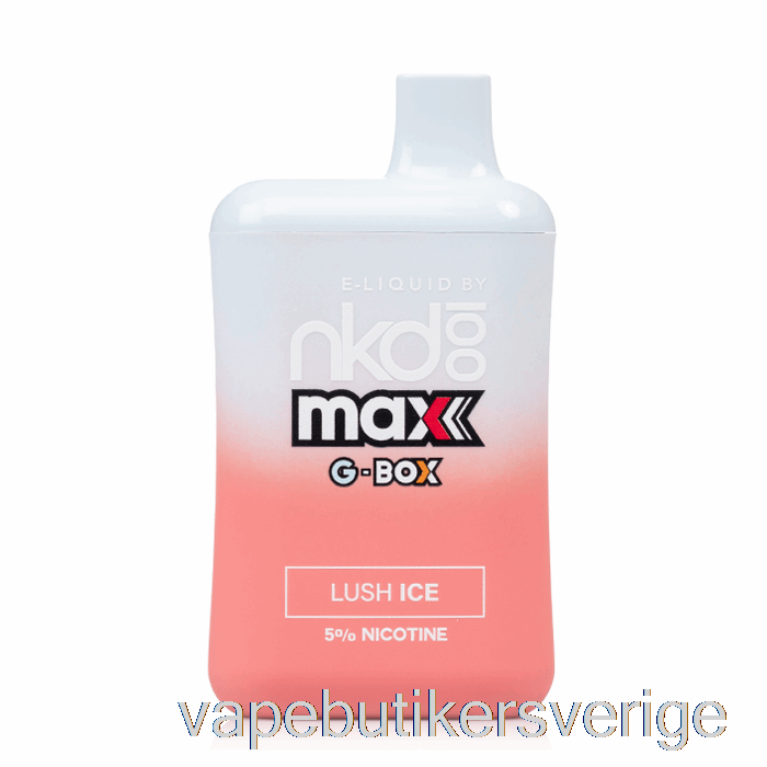 Vape Sverige Gbox X Naken 100 5500 Engångs Frodig Is
